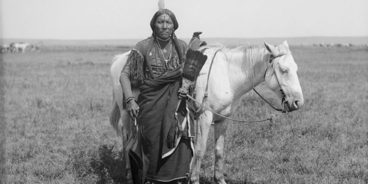 Three mounted Comanche