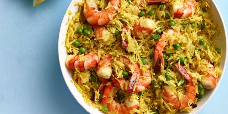 Indian Spiced Rice with Shrimp