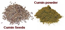 Cumin seeds and Cumin powder